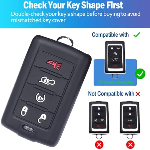 Key Fob Cover Fits Jeep Grand Cherokee 5-Seater 2022-2026 Wagoneer - Image 2
