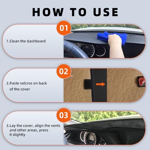 Dashboard Cover Dash Mat Fit for Ho-nda HR-V 2022-2016, Car Dash Board Mat - Image 7