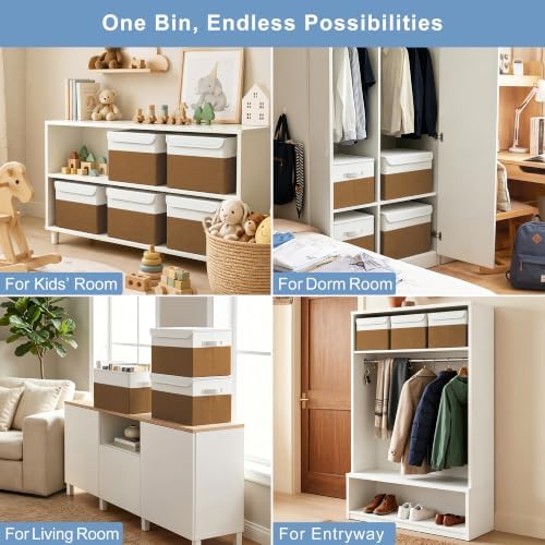 Large 17" 42 Quarts Collapsible Stackable Storage Bins - Image 4