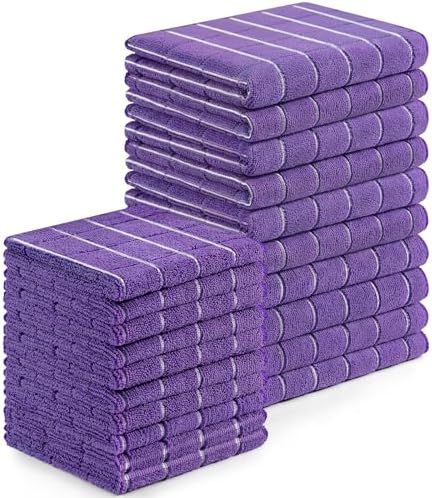 Homaxy Microfiber Kitchen Towels and Dishcloths Sets, 20 Pack by Homaxy