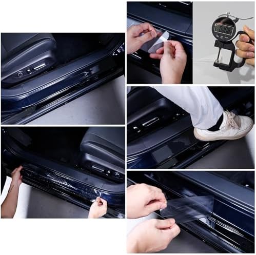 Car Door Sill Protector for Toyota Corolla Cross 2022-2026, 8.5 Mil Clear TPU - Image 5