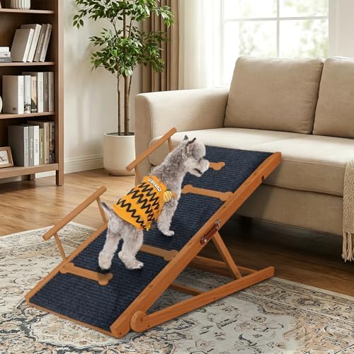 Dog Ramp for Bed, Ramp for Dogs to Get On Bed, 5 Adjustable Dogs Ramp - Image 7