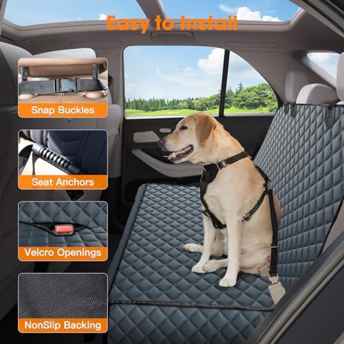 MIXJOY Dog Car Seat Cover, Back Seat Cover - Image 5