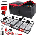 Mockins 70"x30"x6" XXL Folding Trailer Hitch Cargo Carrier w/ 500 Lbs. Cap by Mockins
