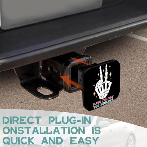 Trailer Hitch Cover, Have the Day You Deserve Tow Hitch Cover - Image 6