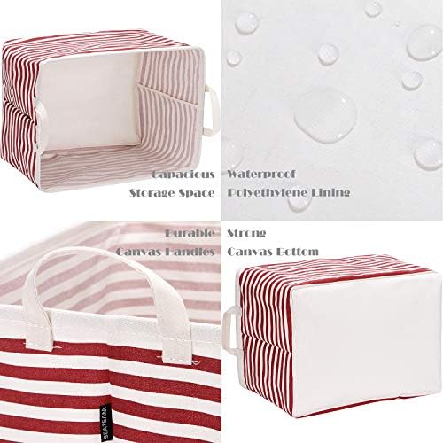 Sea Team Rectangle Open-Top Canvas Storage Basket - Image 5