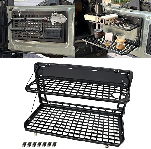 Tailgate Table Rear Foldable Cargo Shelf Aluminum Alloy Storage Shelf MOLLE by EOIS