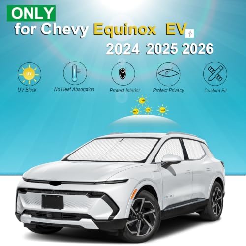 KMF 5pcs Sun Shades for 2024 2025 2026 Chevy Equinox EV Accessories, Chevrolet - Image 2