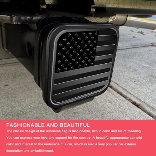 2 Inch Trailer Hitch Cover, Tow Hitch Covers, American Flag Tow Receiver Tube - Image 3
