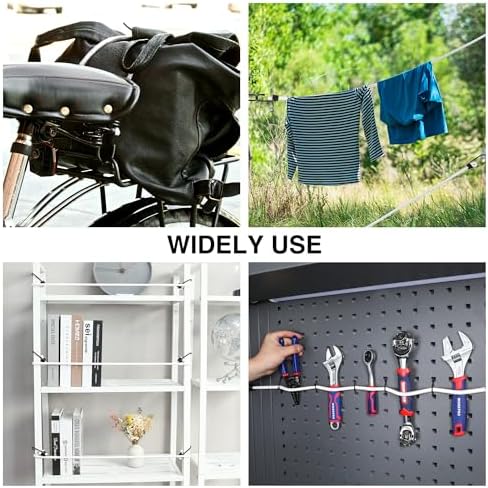 WORKPRO 24" Bungee Cords with Hooks, 4 Pack Heavy Duty Outdoor Bungee Strap - Image 6