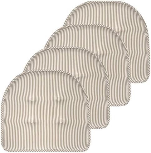 Sweet Home Collection Chair Cushion Memory Foam Pads Tufted Slip Non Skid by SweetHomeCollection