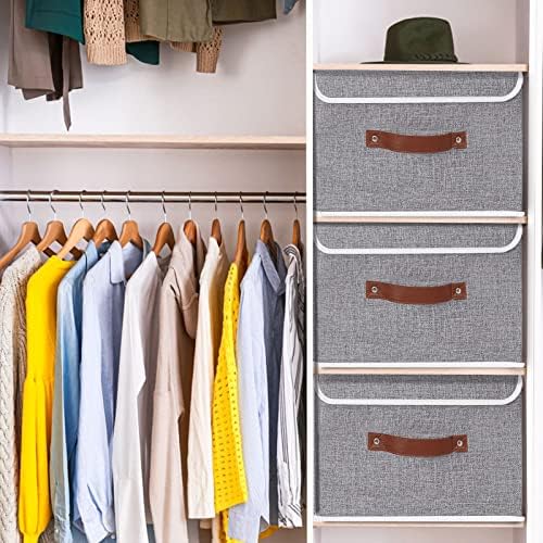 Yawinhe Collapsible Storage Bins, 13.0x9.0x7.9in - Image 4