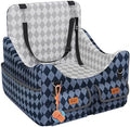 Dog Car Seat for Small/Medium Dogs up to 35lbs, 4-Pocket Storage Memory Foam by Unknown