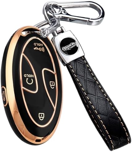 5 Buttons Compatible with Hyundai Key Fob Cover Accessories, Fits by Unknown