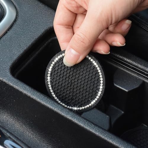 Car Cup Holder Coasters, Bling Cup Holder Insert Coaster Car Interior - Image 2