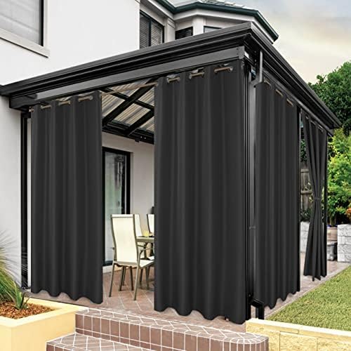 BONZER Outdoor Curtains for Patio Waterproof Thick by Bonzer