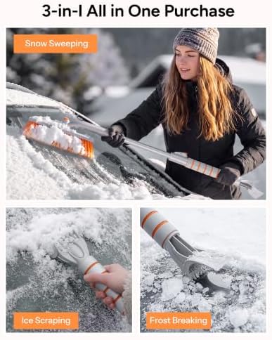 36.2" Snow Brush with Ice Scraper - Image 2