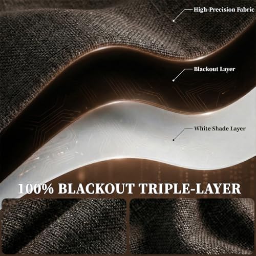 100% Blackout Self Adhesive Curtains- Stick on Curtains Shades Window Blinds - Image 4