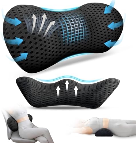 Lumbar Support Pillow, Ergonomic Memory Foam Lumbar Pillow by FunBy