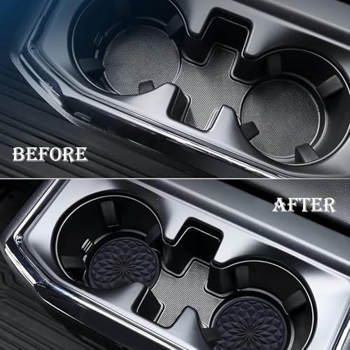 2 Pack Silicone Car Cup Holder Coaster – 2.75 Inch Non-Slip Drink Mat, - Image 7