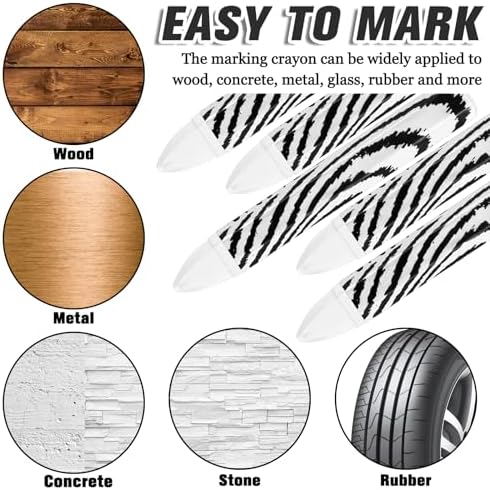 Tudomro 24 Pcs Lumber Crayons Bulk Wax Tire Marker Drawing Crayons - Image 4