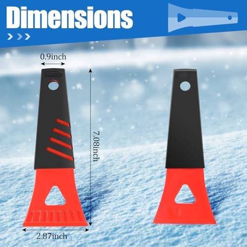 Frienda 12 Pcs Ice Scraper for Car Windshield Snow Frost Removal - Image 2