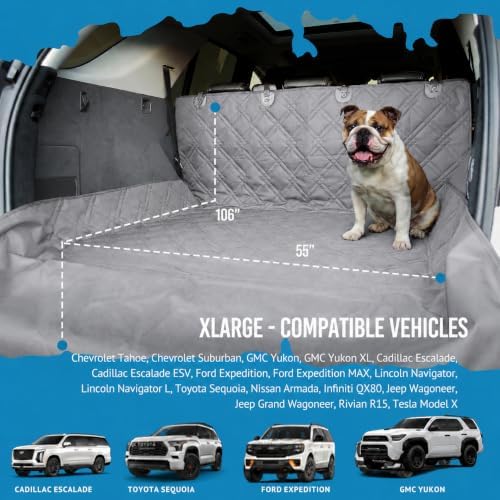 Bulldogology SUV Cargo Liner for Dogs 55"x106" Heavy Duty Pet Trunk Cargo Cover - Image 2