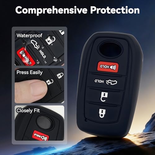Soft Silicone Key Fob Cover, Compatible - Image 3