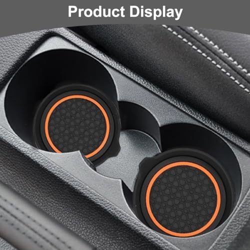 HZEL 4PCS 2.75 Inch PVC Car Cup Holder Coasters - Image 6