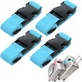 4 Pack Luggage Straps for Carry On Bag Multiple Suitcases, Light Blue by Ajmyonsp