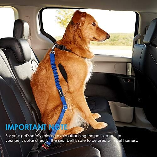URPOWER 2 Pack Dog Seat Belt, Retractable Dog Car Harness Adjustable Pet Safety - Image 7