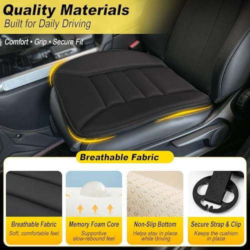 kingphenix 3-Piece Memory Foam Car Seat Cushion Set - Image 6