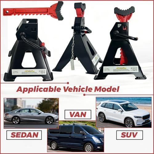 HENBOW Jack Stands，3 Ton Jack Stands - Image 6