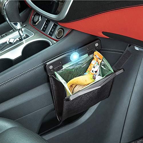 Smart LED Car Trash Can, Garbage Bag Passenger Side Back Seat Hanging - Image 4
