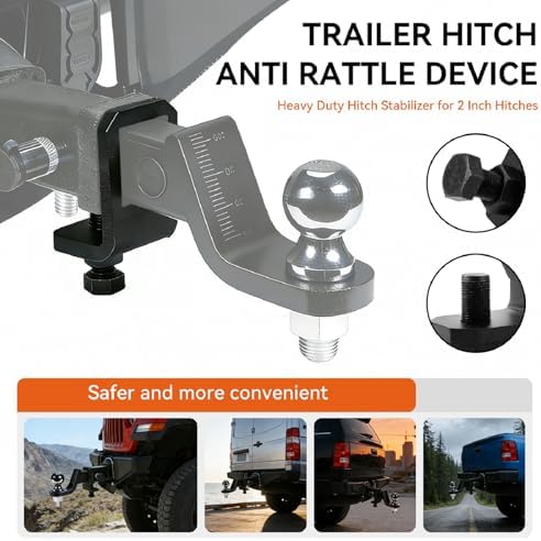 Heavy Duty 2 Inch Trailer Hitch Stabilizer - Image 2