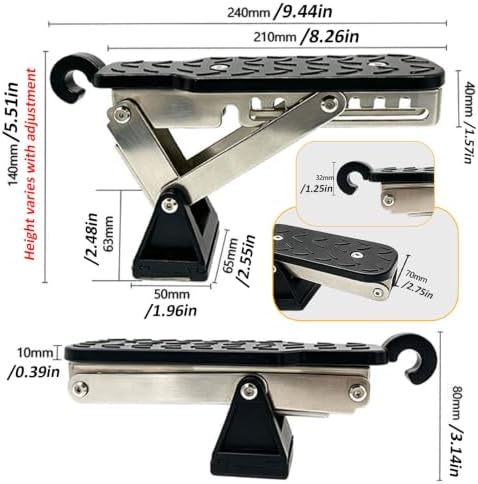 Foldable Car Door Step for Chevrolet Spark Beat 2007-2026 - Image 2