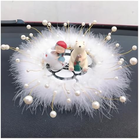Camellia Car Dashboard Anti-Slip Mat, Pearl Feather Auto Dash Phone Hold Sticky - Image 5