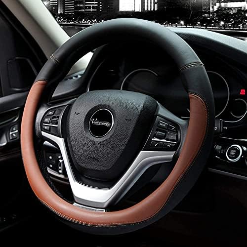 Valleycomfy Microfiber Leather Steering Wheel Cover Large-Size - Image 3
