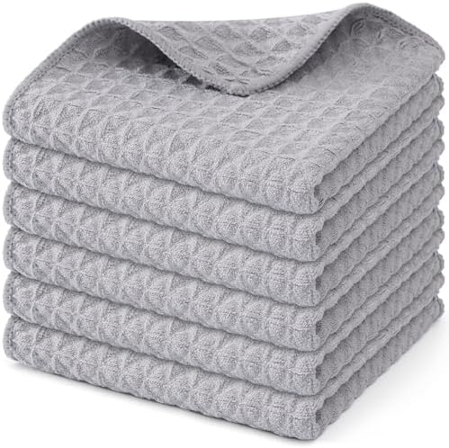 Homaxy Microfiber Waffle Weave Kitchen Dish Cloths by Homaxy