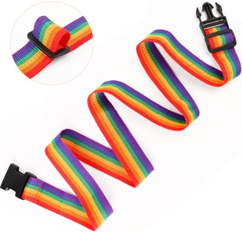 Luggage Straps Travel Belt Multiple Suitcases Connector, 2 Pack Multicolor - Image 2
