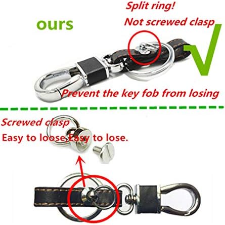 Leather Smart Remote Key Fob Case Holder Cover Compatible - Image 2