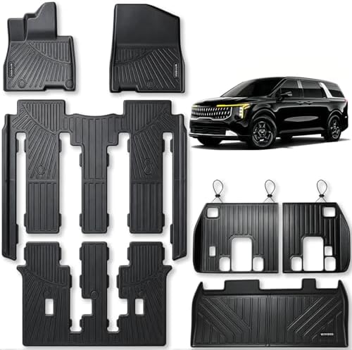 Floor Mats for 2022 2023 2024 2025 2026 KIA Carnival 8 Seats by WAYIDSS