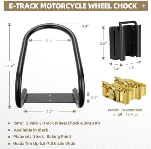 2-Pack E-Track Wheel Chock - Image 2