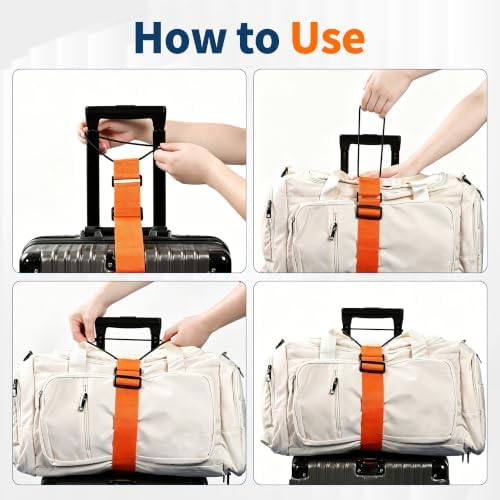 2pcs Luggage Straps for Suitcases, Adjustable Luggage Connector Straps - Image 7