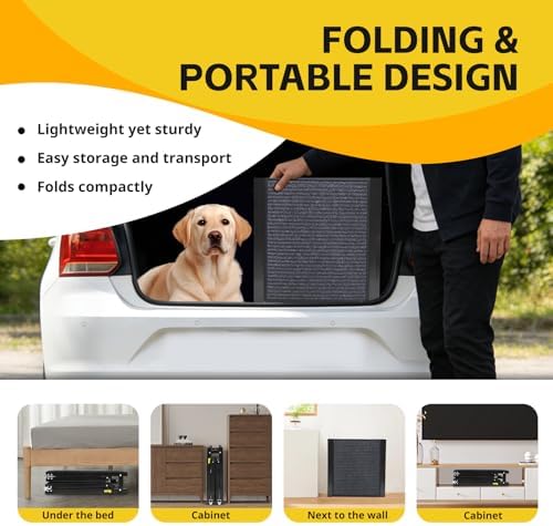PawStep Extra Long Folding Dog Ramp 71" x 20" Portable Pet Ramp - Image 5