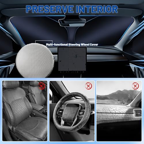 for Fo-rd E-Series 1992-2026 Front Windshield & Side Window Covers - Image 3