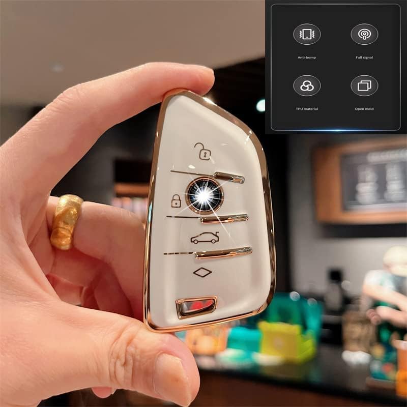 for BMW Key fob Cover with Keychain, Soft Full Protection Key Case - Image 6