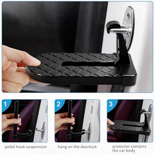 Universal Car Door Step for Roof Rack Access, 400 lb Load Capacity - Image 3