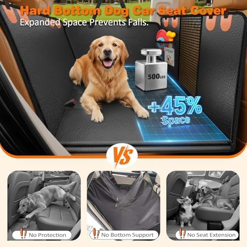 URPOWER PU Leather Hard Bottom Dog Seat Cover - Image 2