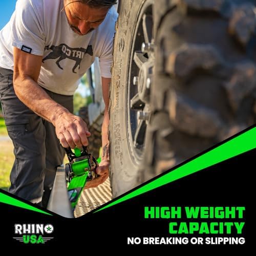Rhino USA Retractable Ratchet Straps - 2in x 10ft - Image 7